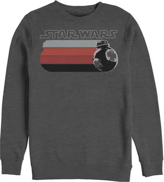Men's Star Wars The Last Jedi Droid Streak Sweatshirt - Charcoal Heather - 3X Large