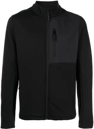 Panelled Full Zip Sweater