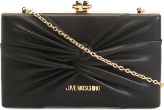 Made In Italy Ruched Occasion Shoulder Bag