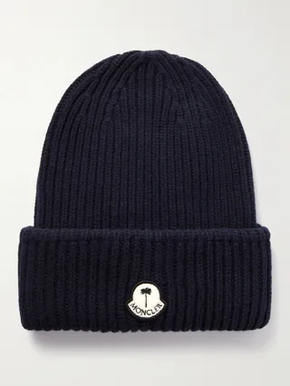 + Palm Angles Logo-Appliquéd Wool Beanie