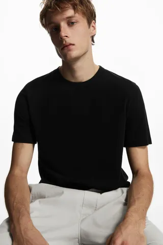 Regular-Fit Mid-Weight Brushed T-Shirt