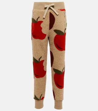 Printed fleece sweatpants