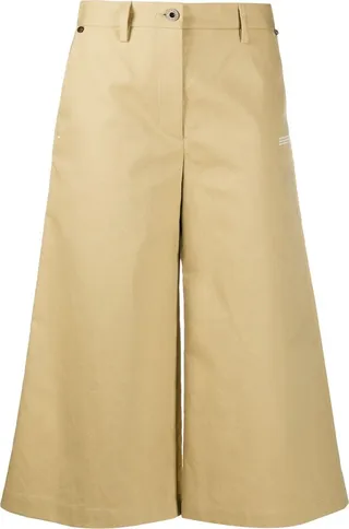 Wide Leg Cropped Trousers