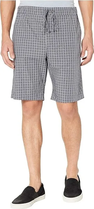 Hanro Night Day Short Woven Pants (Grey Check) Men's Pajama