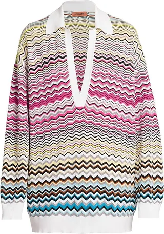 Zig Zag Polo Tee