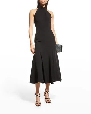 Penelope High-Neck Cady Dress