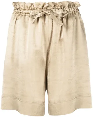 High-Waisted Paperbag Shorts