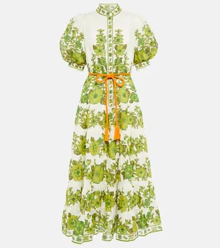 Wallis floral cotton midi dress