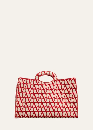 Sculpture Monogram East-West Tote Bag