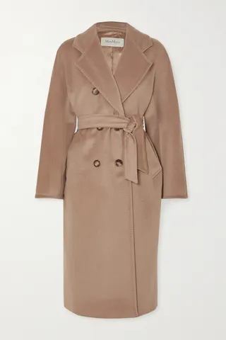 Max Mara - Madame 101801 Icon Double-breasted Wool And Cashmere-blend Coat - Brown