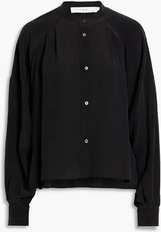 Issa silk-crepe blouse