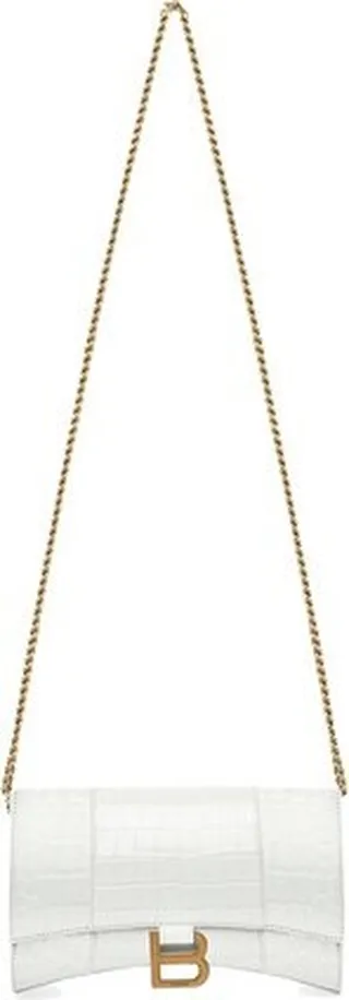Hourglass wallet with chain