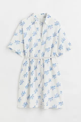 Tie-belt Shirt Dress