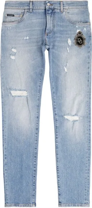 Dolce & Gabbana Distressed Skinny Jeans