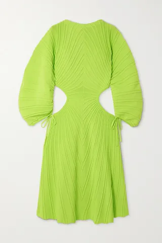 Cult Gaia - Simena Cutout Ribbed-knit Midi Dress - Green