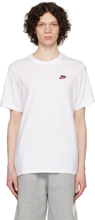 Nike White Sportswear Club T-Shirt