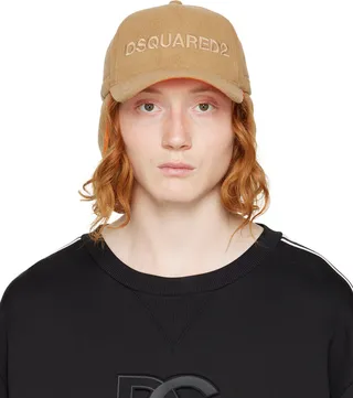 Dsquared2 Tan Wood Lover Cap