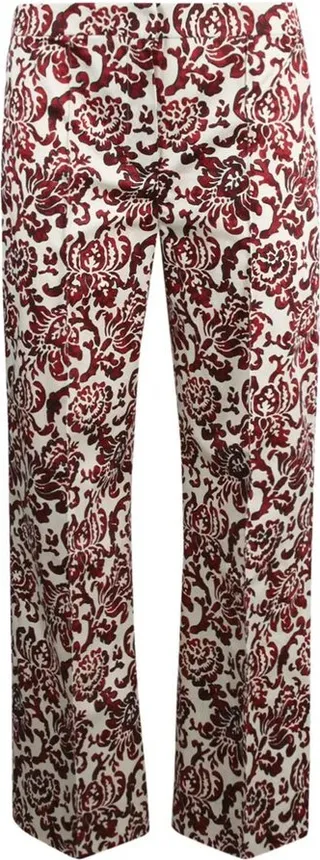 'S Max Mara Printed Straight Leg Pants