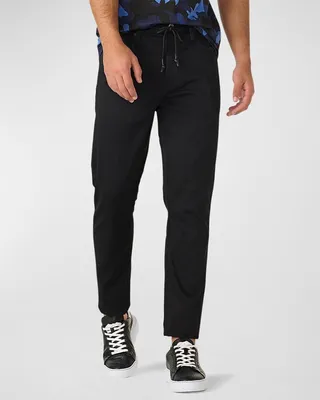 Men's Darted 5-Pocket Stretch Denim Pants