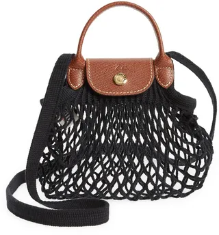 Le Pliage Extra Small Filet Knit Shoulder Bag