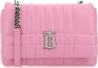 Burberry Lola Logo Plaque Quilted Small Shoulder Bag