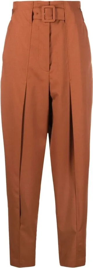 High-Waisted Tailored Trousers