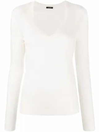 V-neck knitted top