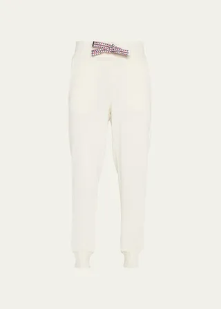 Men's Skier Contrast-Drawstring Sweatpants