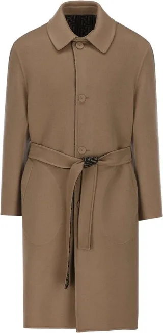 Fendi Oversized Reversible Trench Coat