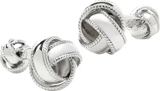 Reorder Sterling Silver Braided Knot Cufflinks