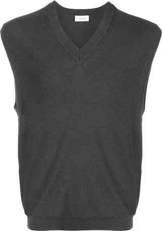 V-neck knitted vest