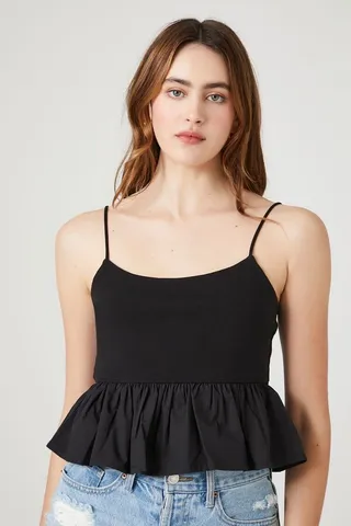 Peplum Cropped Cami