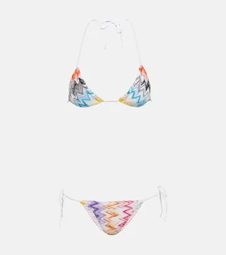 Zig-zag triangle bikini
