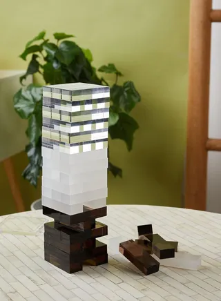 Premium Whiskey Noir Lucite Jumbling Tower Game