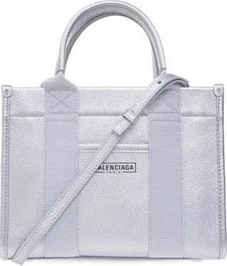 Balenciaga Hardware Logo Print XS Shopper Bag