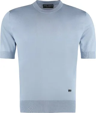 Dolce & Gabbana Logo Plaque Crewneck T-Shirt