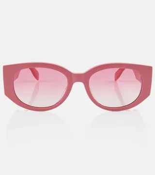 Graffiti oval sunglasses