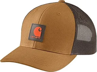 Carhartt Men's Rugged Flex Twill Mesh-Back Logo Patch Cap