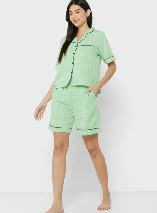 Self Stripe Pyjama Set