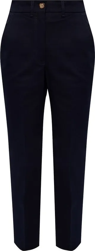Moncler Logo Embroidered Cropped Trousers
