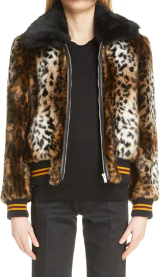 Faux Fur Teddy Bomber Jacket