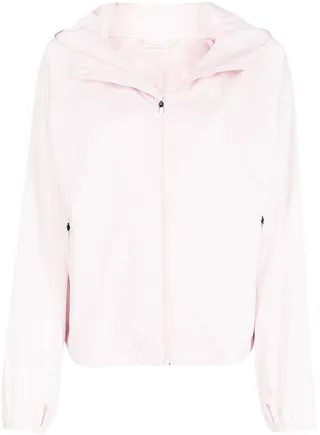 Tiger logo-patch hooded jacket