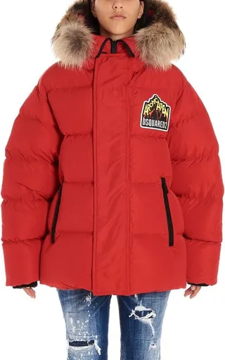 Dsquared2 Logo Patch Down Jacket