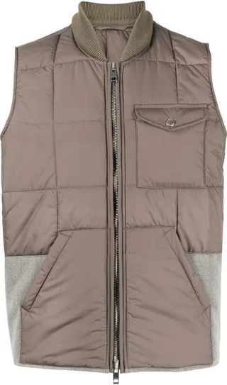 Panelled Padded Gilet