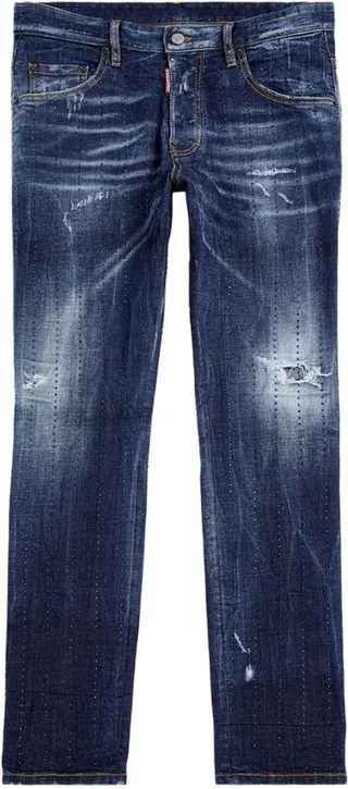 Dsquared2 Embellished Distressed Skater Jeans