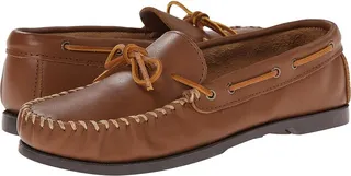 Minnetonka Camp Mocc (Maple Smooth Leather) Men's Slippers