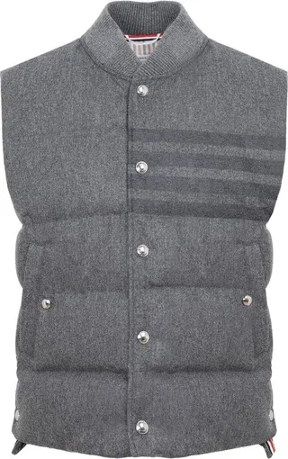 Thom Browne 4-Bar Buttoned Down Gilet