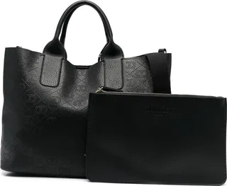 Punch-Hole Logo Tote Bag
