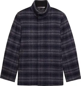 Clarence Plaid Wool Jacket