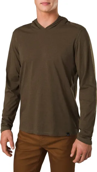 Organic Cotton Blend Hooded Long Sleeve T-Shirt